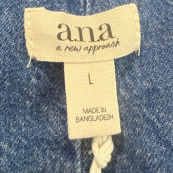 a.n.a Women's Blue Denim Blazer Size L - Picture 5 of 12